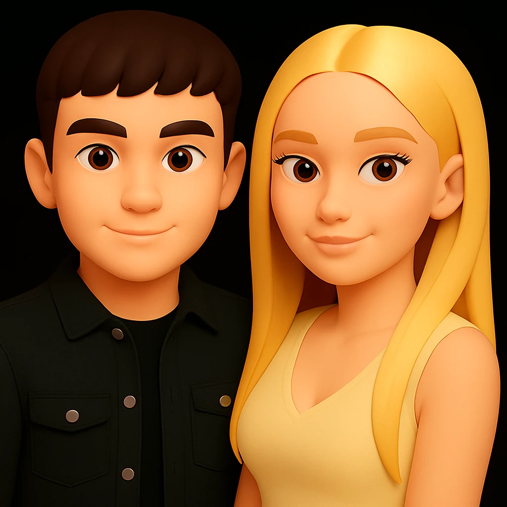 Make the eyebrows of the young man less thick while keeping all other details unchanged. Preserve the original style and proportions exactly as in the reference image. emoji
