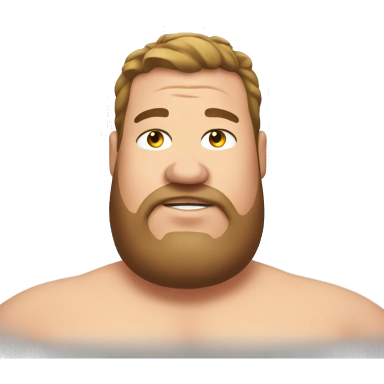 Fat guy shirtless pool emoji