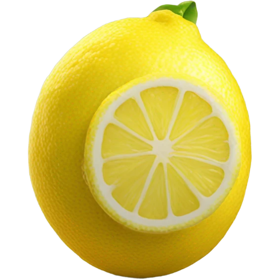 realistic 
lemon emoji