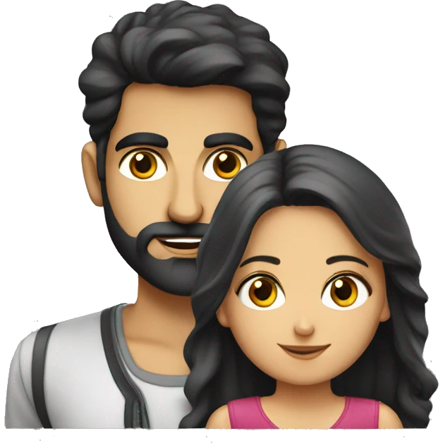 Persian boyfriend with German Girlfriend  emoji