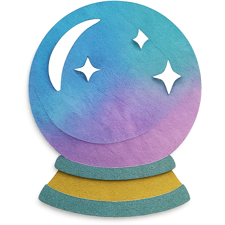 aurora crystal ball emoji