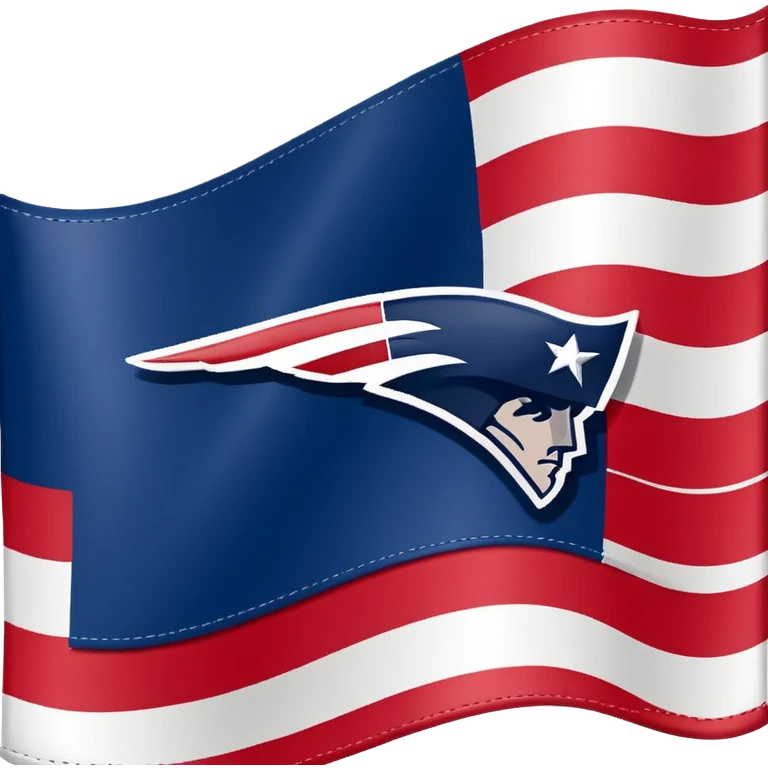 New England Patriots on a flag emoji