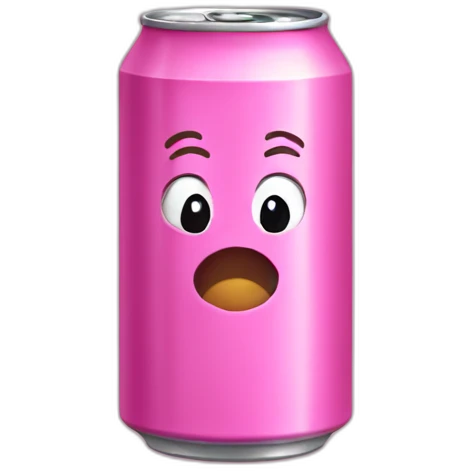 pink soda can emoji