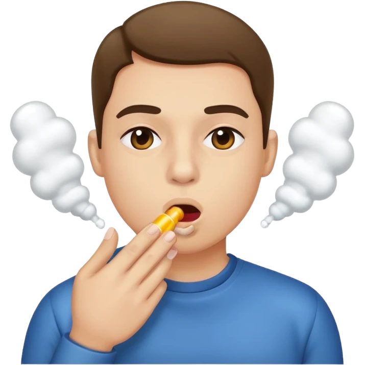 Smelling poppers emoji
