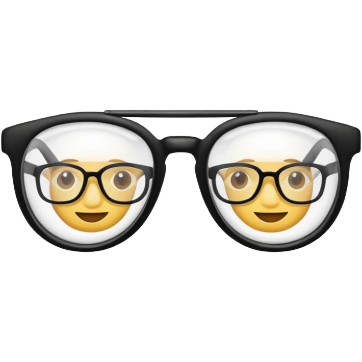 a glasses emoji