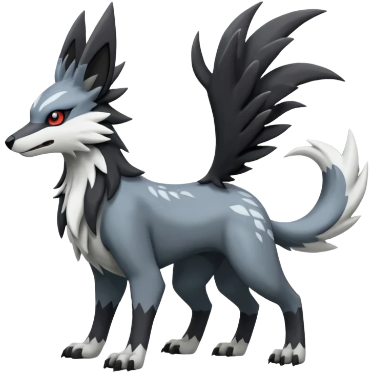 Mightyena-Silvally-Fakémon-hybrid-creature (full body)  emoji