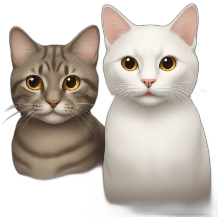 Two cats emoji