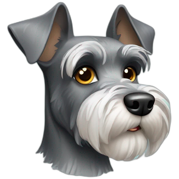 Schnauzer dog emoji