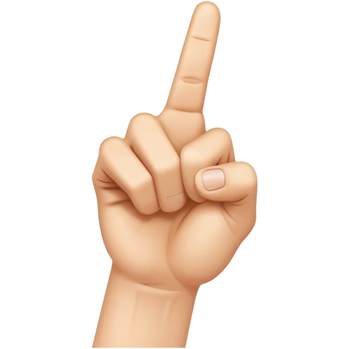 hand with Index Finger with Thumb Crossed emoji