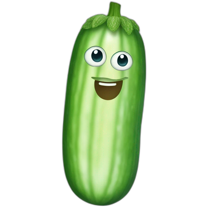 Cucumber in refrigerator emoji