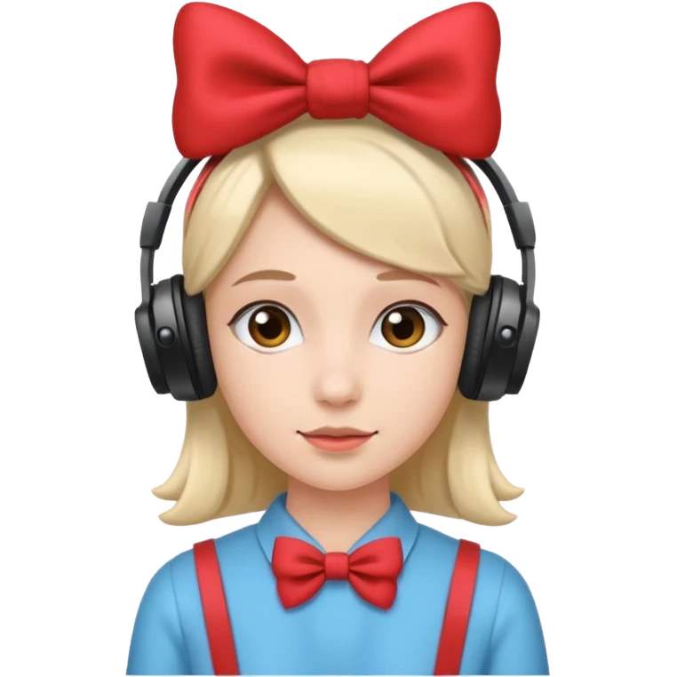 Наушниках й бантики emoji