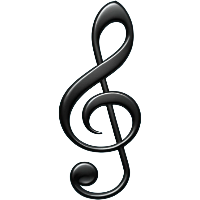 black music note emoji