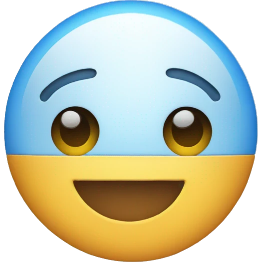 make me a blue circle emoji with a white check in the middle emoji