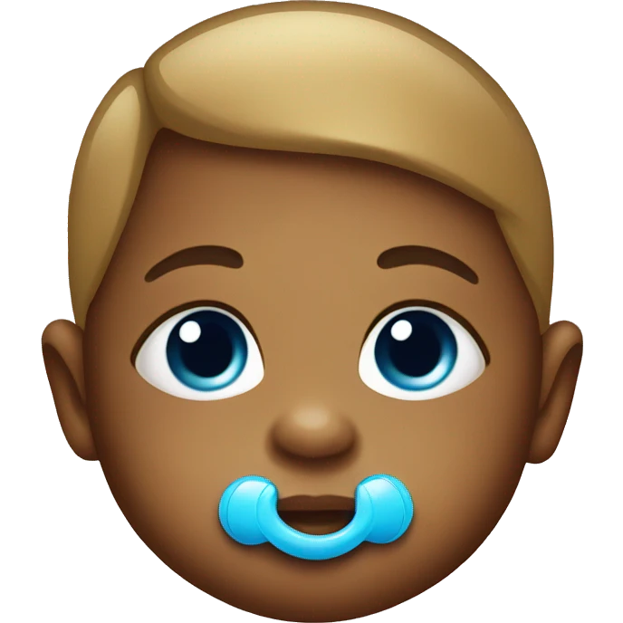 Baby with pacifier  emoji