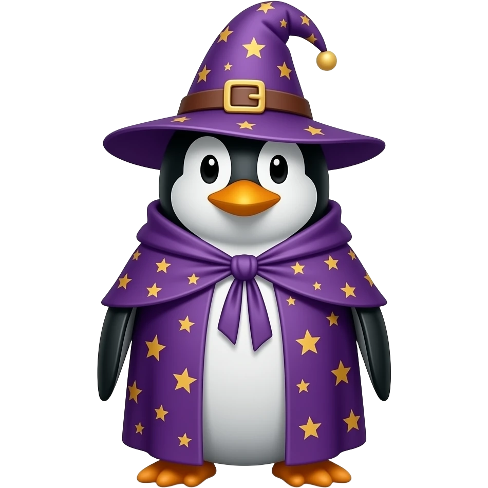 Penguin Wizard emoji