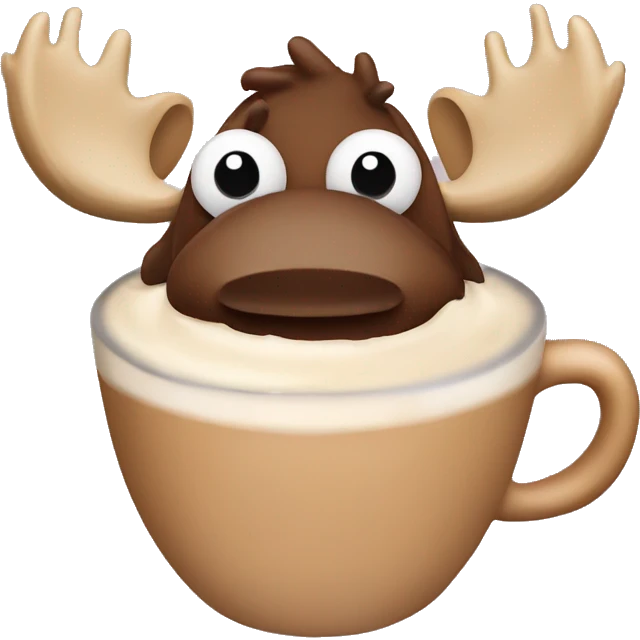 Moose cappuccino emoji