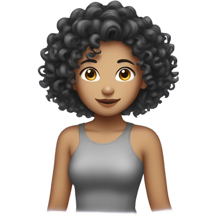 curly haur asain girl emoji