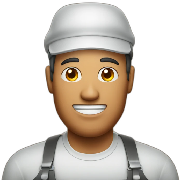Barbecue man face emoji