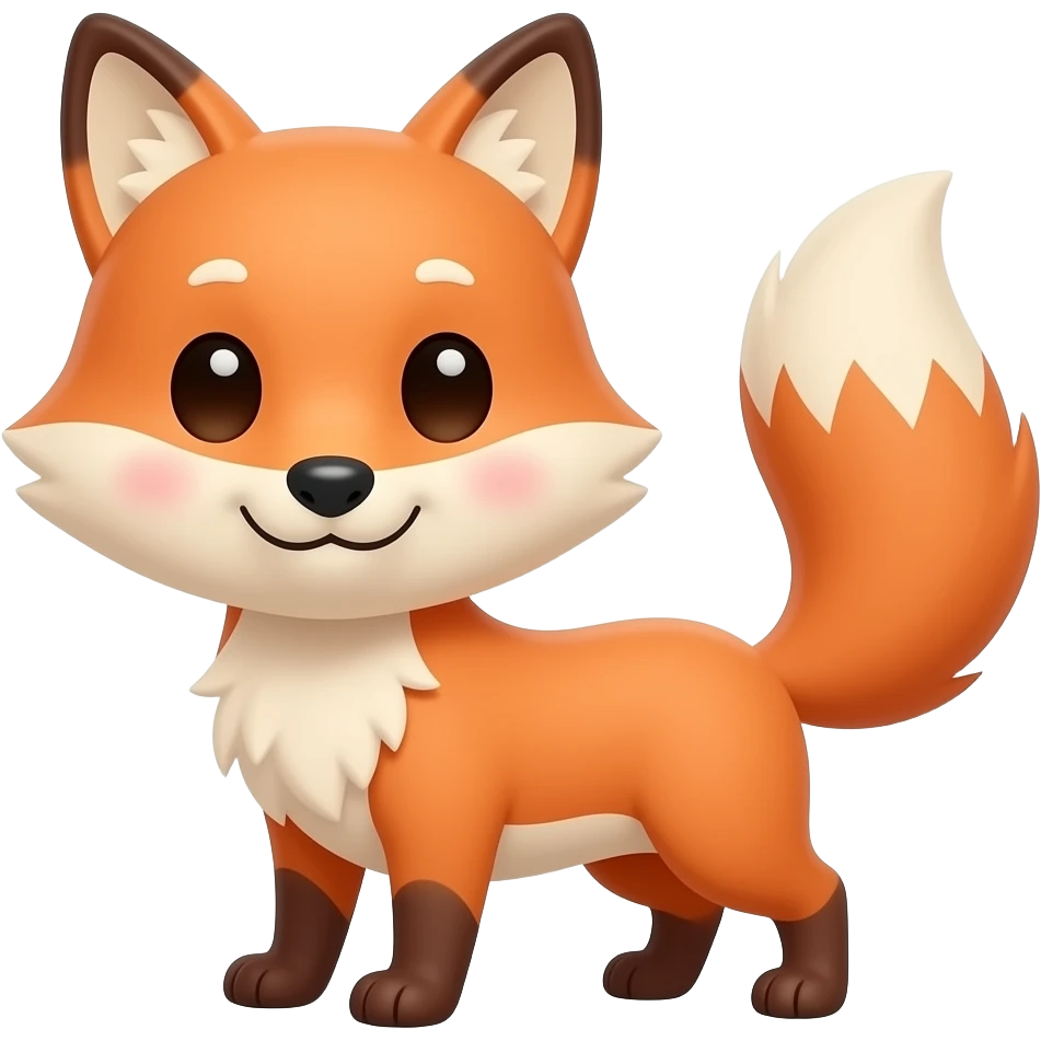 Cartoon fox emoji