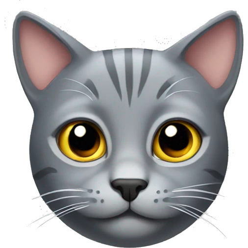 Gray cat  emoji