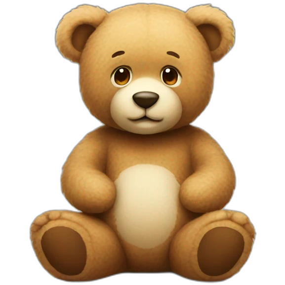A cutie teddybear emoji