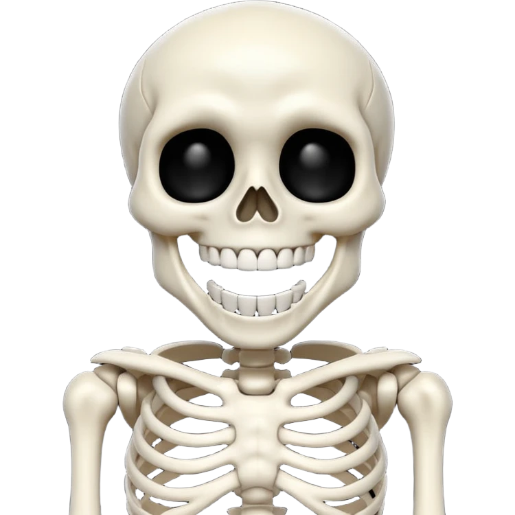 Skeleton laughing  emoji