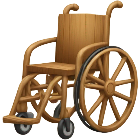 wooden wheelchair emoji