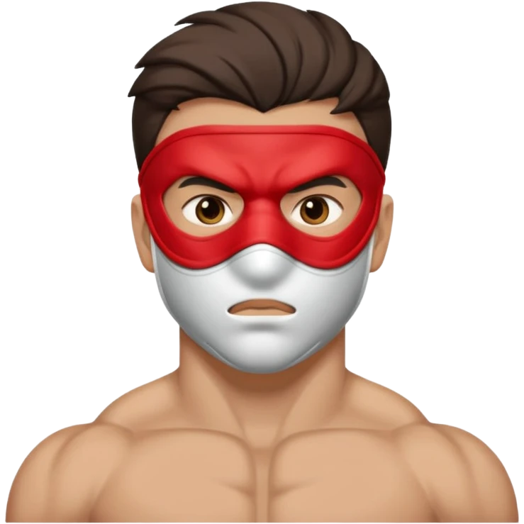 “hero with half-face mask emoji
