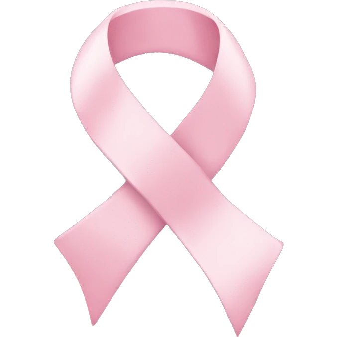 light pink ribbon emoji