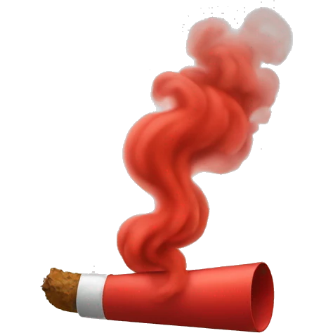 Red smoke emoji