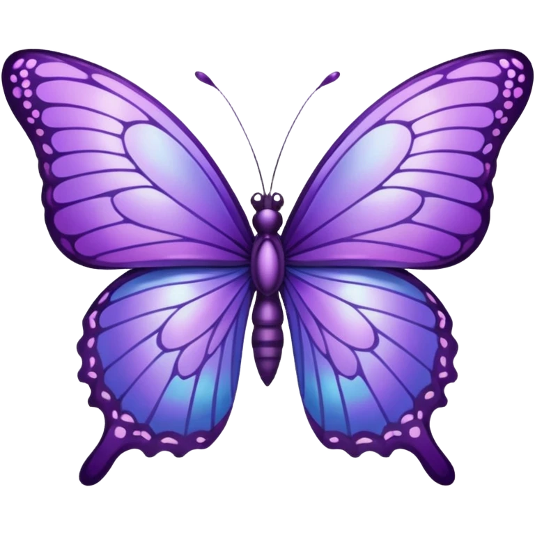 Borboleta roxa emoji emoji