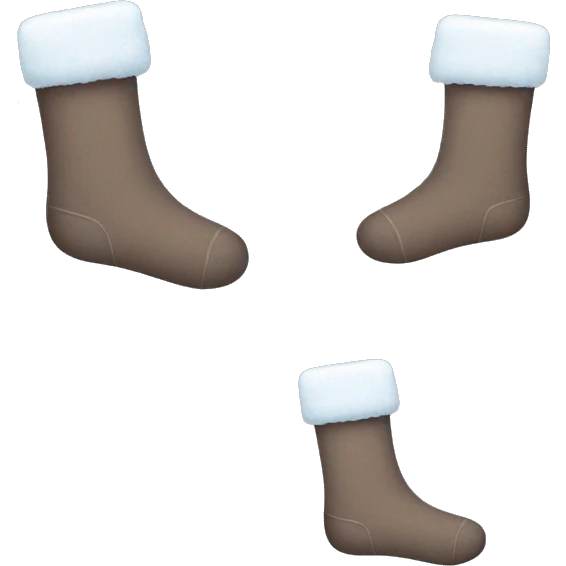 Winter socks emoji
