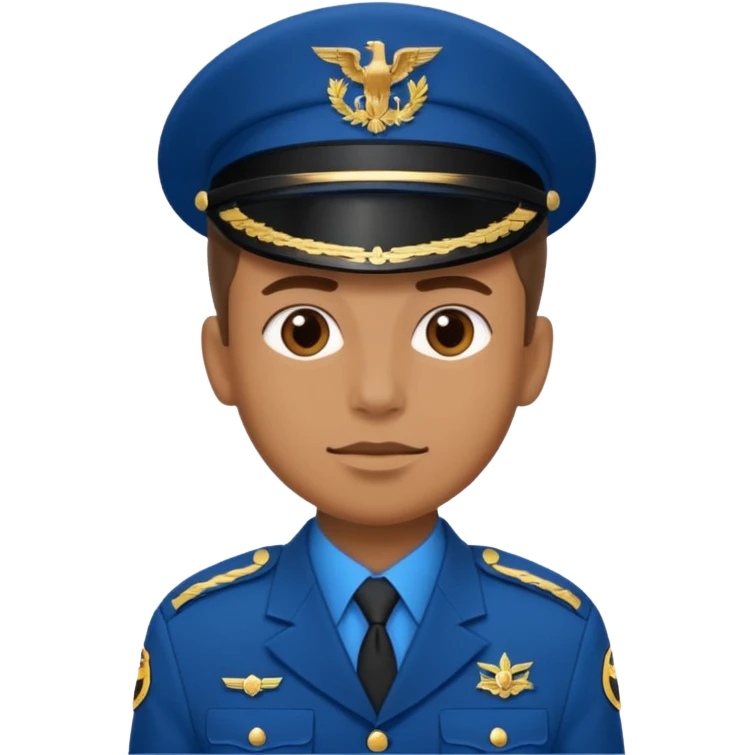 blue uniformed soldier emoji