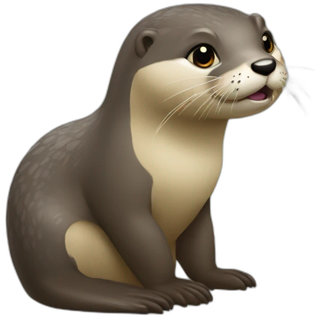 Une loutre de combat emoji