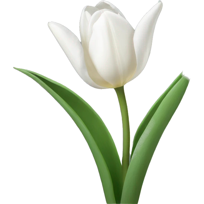 White tulips emoji