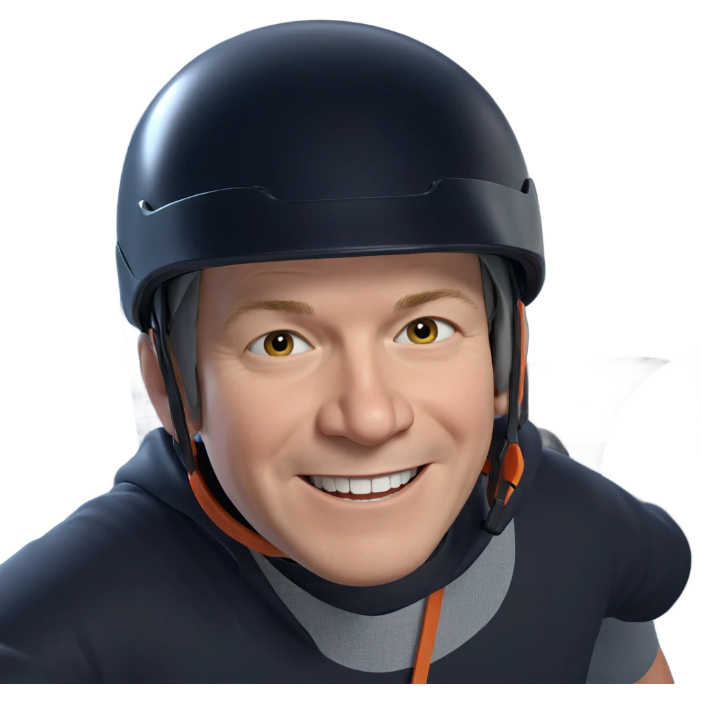 smiling boy in helmet emoji