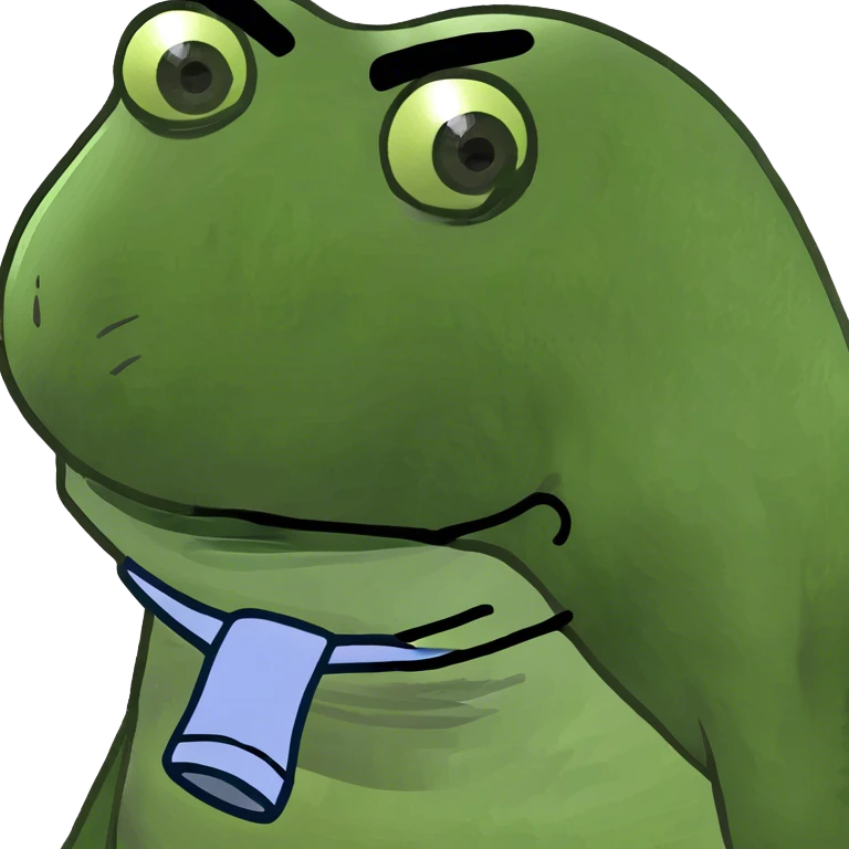 Pepe with underwear on his head emoji