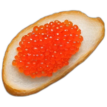 Red Caviar on the white bred emoji
