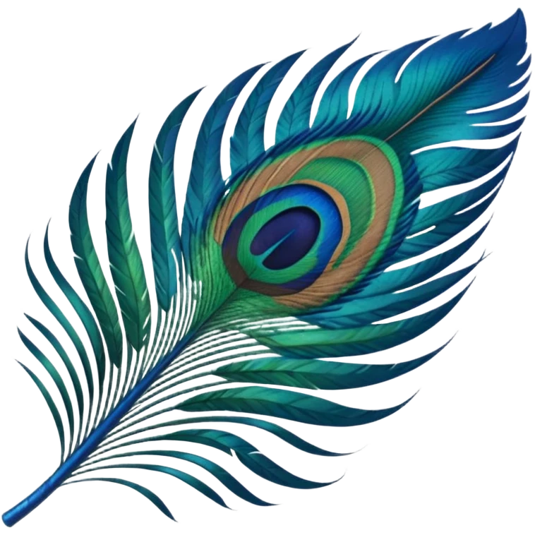 Peacock feather emoji