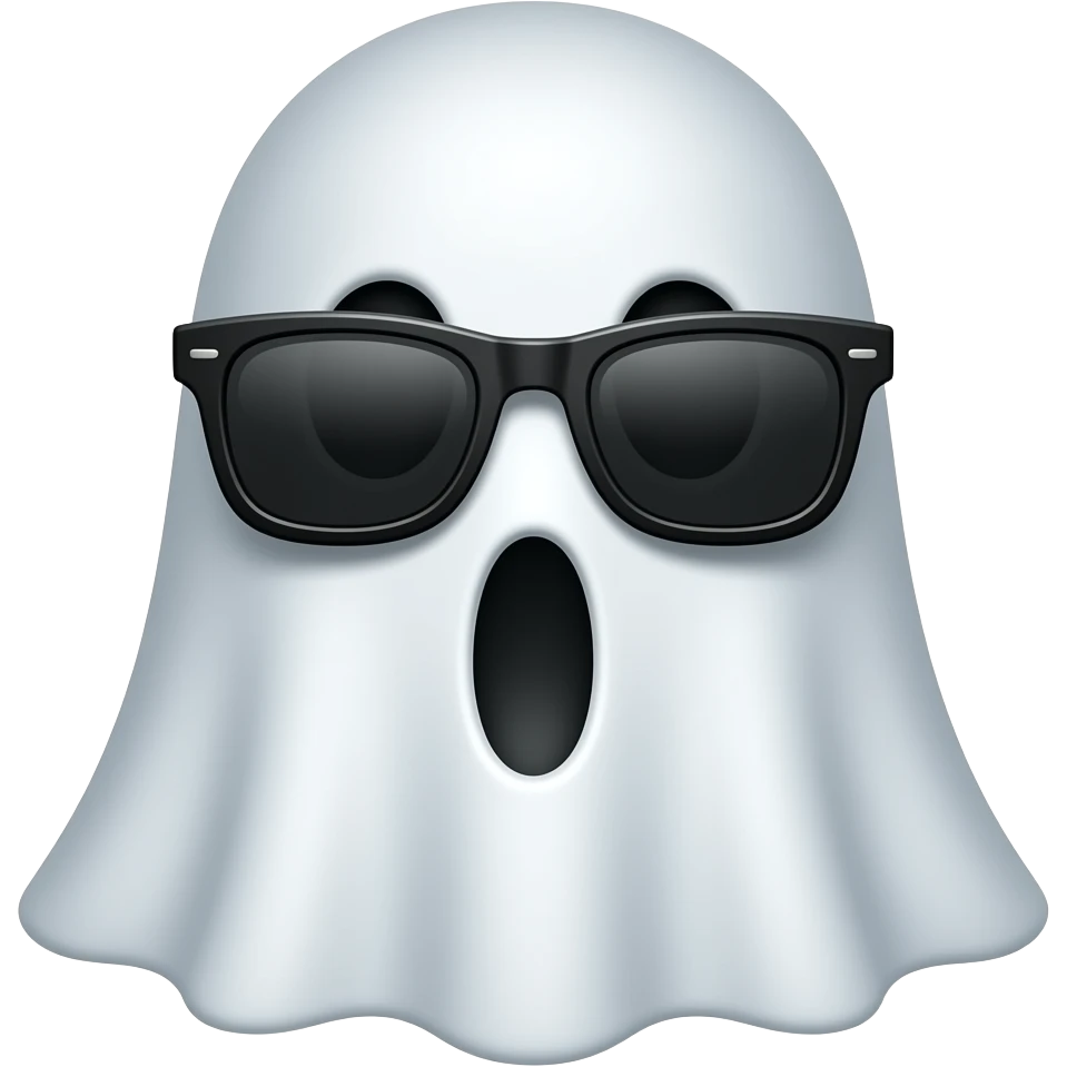 Un fantasma que tenga gafas 👻 + 😎 emoji