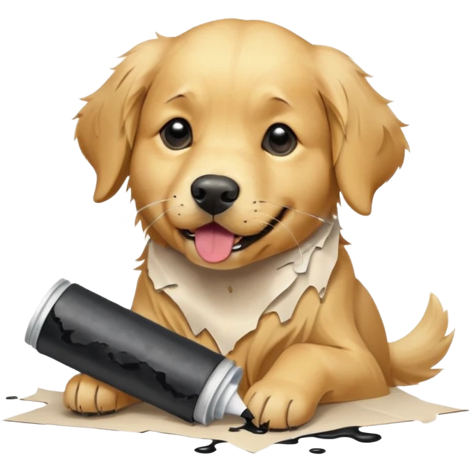 Dog ate homework  emoji