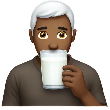 man with milk on face emoji