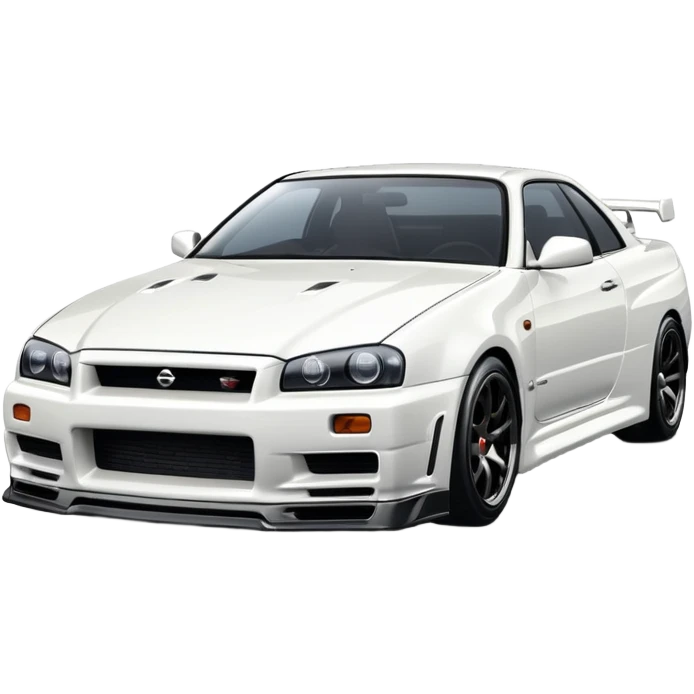 NISSAN SKILINE R34 White emoji