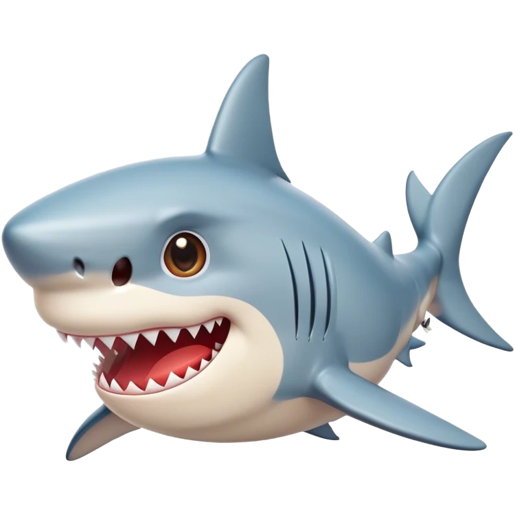 Shark in love  emoji