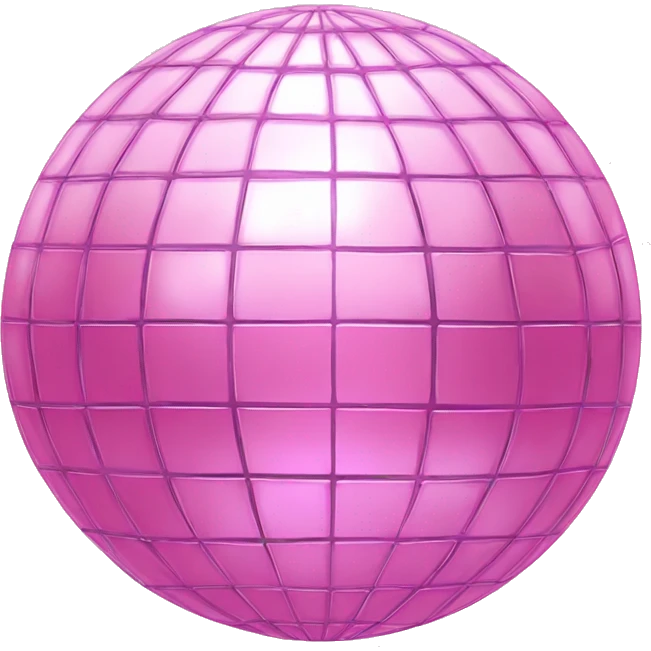 baby pink disco ball emoji