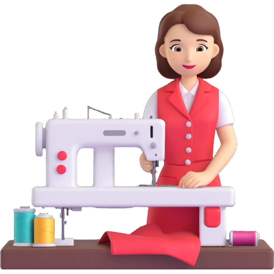 tailor sewing machine emoji