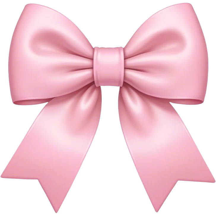 Aesthetic Pastel pink bow emoji