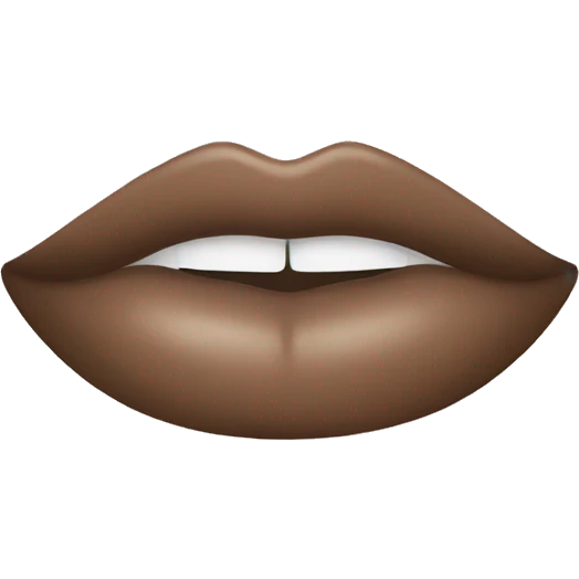 Light brown lipstick  emoji
