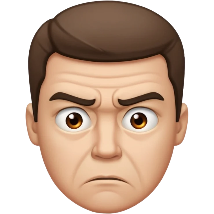 A frown (as if saying something) emoji