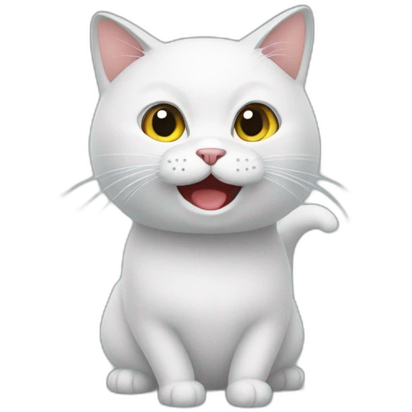 Un chat qui parle emoji